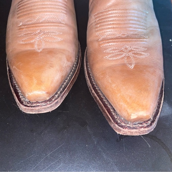 Old West women’s Tan Canyon cowboy boots - size 8 - Picture 2 of 8